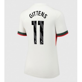 Dámské fotbalový oblečení Chelsea Jamie Gittens #11 Venkovní košile 2025-26 Krátkým Rukávem